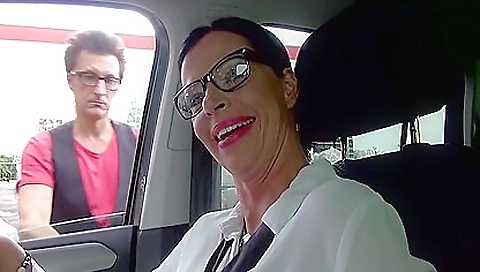 Sexy brunette gets fucked in her tight ass