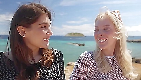 Sexy asian girl with a dildo