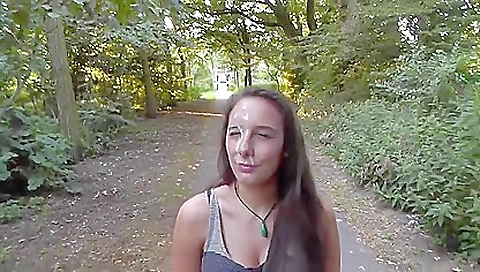 Sexy brunette hair drilled with a massage