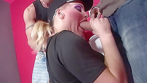 Sexy blonde fucked in the kitchen