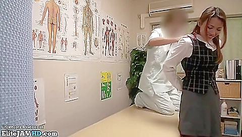 Hot asian nurse gets hot bukkake